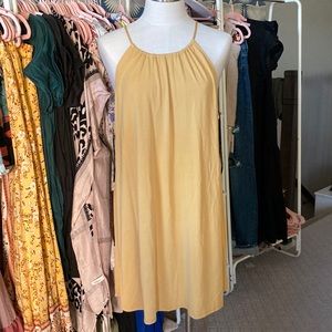 New yellow knit dress